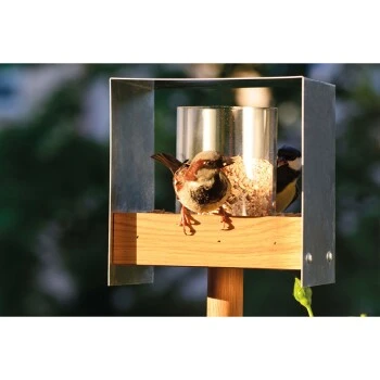 Dobar Vogelfutterhaus Bauhaus II Eiche 2 Dobar Vogelfutterhaus Bauhaus II Eiche – Bild 2