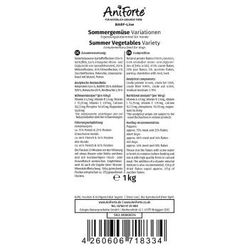 Aniforte BARF- Line Sommergemüse Variationen 1kg 4 Aniforte BARF- Line Sommergemüse Variationen 1kg – Bild 4