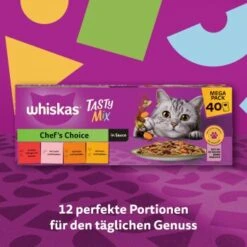 Whiskas Tasty Mix Multipack Chef's Choice In Sauce 40 X 85g 14 Whiskas Tasty Mix Multipack Chef's Choice In Sauce 40 X 85g -Tierbedarf Rabatt Geschäft 1b5210eeef7f453606dcc23e2b6bf2495ca4331f 1410720 de DE Whiskas 5