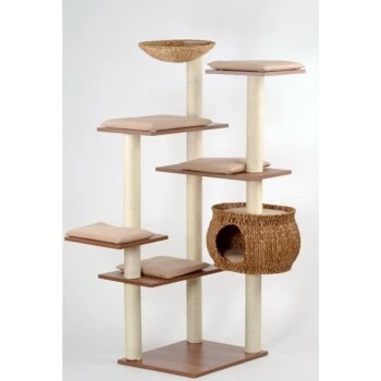 Silvio Design Katzenbaum Cosy Sky Walnuss 1 Silvio Design Katzenbaum Cosy Sky Walnuss