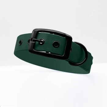 THE DOG IDEA Biothane Halsband Dunkelgrün Schwarz S 1 THE DOG IDEA Biothane Halsband Dunkelgrün Schwarz S