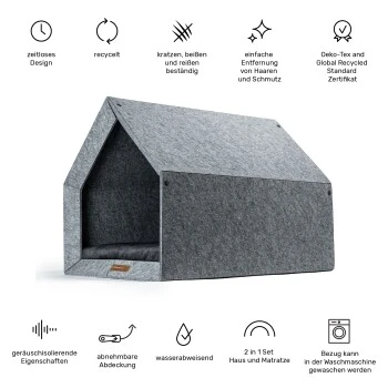 Rexproduct PetHome Hellgrau Blau S 4 Rexproduct PetHome Hellgrau Blau S – Bild 4