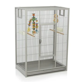 Montana Cages Vogelkäfig Melbourne 80 Hellgrau 1 Montana Cages Vogelkäfig Melbourne 80 Hellgrau