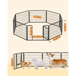 FEANDREA L Hundezaun 8 Platten Schwarz Schwarz 1,6 M, 1,6 M, 60 Cm -Tierbedarf Rabatt Geschäft 3ffca129d1f86181641ce823b0b62faeeca02ca1 1500921 de DE 9775d720222c360ea9454ad120deebae0c16c145McbC69