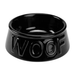 AniOne Keramiknapf Woof Schwarz