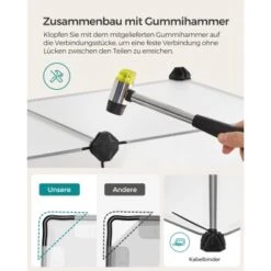 SONGMICS Freigehege Mit Bodenplatten Weiß 1,25 M, 63 Cm, 42 Cm -Tierbedarf Rabatt Geschäft 4393a2a6edebc56d5bbb1f19865f09d11d818d04 1651633 de DE b429fca587a8a131e364bd70fa6582e76f8cc1cbHs8I4F