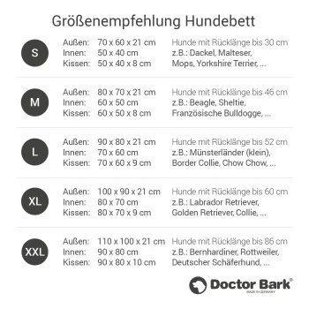 Doctor Bark Hundebett Grau S 8 Doctor Bark Hundebett Grau S – Bild 8
