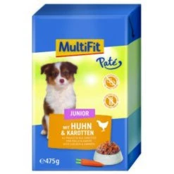 MultiFit In Paté Junior Mit Huhn & Karotten 12 X 475 G