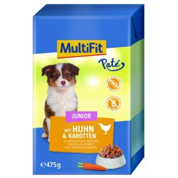 MultiFit In Paté Junior Mit Huhn & Karotten 12 X 475 G 1 MultiFit In Paté Junior Mit Huhn & Karotten 12 X 475 G