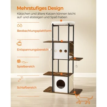 FEANDREA Kratzbaum Modern Katzenturm 7 FEANDREA Kratzbaum Modern Katzenturm – Bild 7