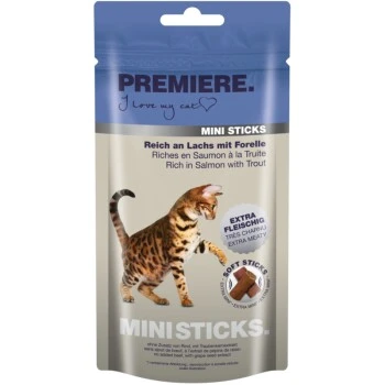 PREMIERE Mini Sticks 7x50g Lachs Mit Forelle 1 PREMIERE Mini Sticks 7x50g Lachs Mit Forelle
