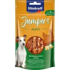 Vitakraft Jumpers Minis ChickenCheeseStripes, 6x80g