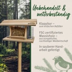 Aniforte Wild Futterhaus Mit Standfuß Für Wildvögel + 200g Futter -Tierbedarf Rabatt Geschäft 73161bbc20be3ffd6b90f553cda599cfea67f250 1457293 de DE c58d372248c72575868ef6a62f04668a10f7849dKsLuvC