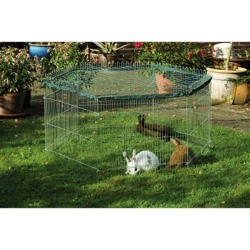 Dobar Freigehege Für Jungtiere, Silber 3 Dobar Freigehege Für Jungtiere, Silber – Bild 3