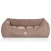Knuffelwuff Orthopädisches Hundebett Mit Fächer-Wendekissen Baltimore Beige M-L