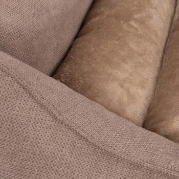 Knuffelwuff Orthopädisches Hundebett Mit Fächer-Wendekissen Baltimore Beige M-L 3 Knuffelwuff Orthopädisches Hundebett Mit Fächer-Wendekissen Baltimore Beige M-L – Bild 3