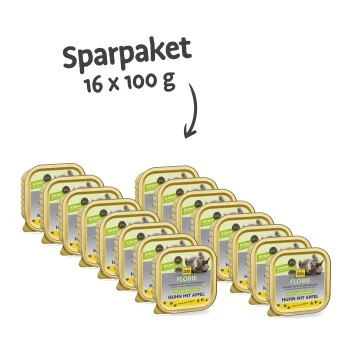 Florie Nassfutter - Kitten Huhn + Apfel 2 Florie Nassfutter - Kitten Huhn + Apfel – Bild 2