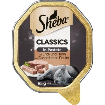 Sheba Classics In Pastete 22x85g Mit Ente & Huhn 1 Sheba Classics In Pastete 22x85g Mit Ente & Huhn