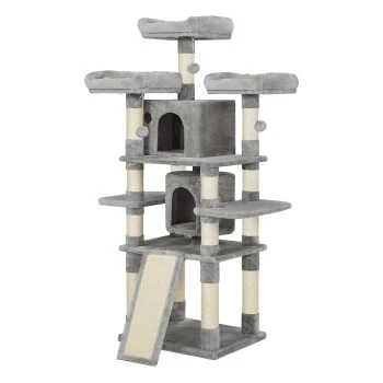 FEANDREA Katzenbaum 172cm Hellgrau Hellgrau 1 FEANDREA Katzenbaum 172cm Hellgrau Hellgrau