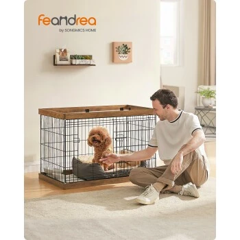 FEANDREA XXL Welpenauslauf Stahl-Gitter 92,5 Cm, 57,5 Cm, 64 Cm 9 FEANDREA XXL Welpenauslauf Stahl-Gitter 92,5 Cm, 57,5 Cm, 64 Cm – Bild 9