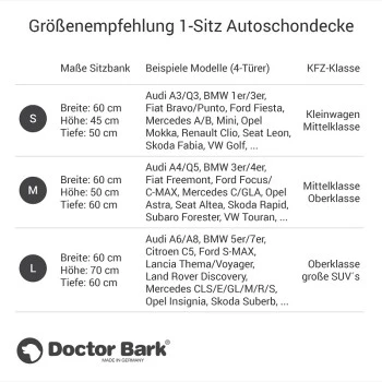 Doctor Bark Autoschondecke Rückbank 1-Sitz Schwarz S 6 Doctor Bark Autoschondecke Rückbank 1-Sitz Schwarz S – Bild 6