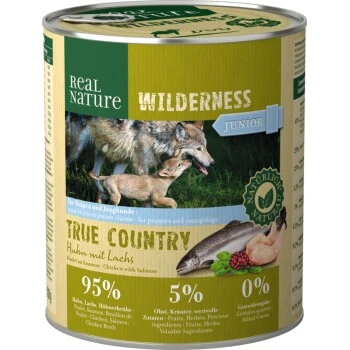 REAL NATURE WILDERNESS Junior True Country Huhn & Lachs 6x800 G 1 REAL NATURE WILDERNESS Junior True Country Huhn & Lachs 6x800 G