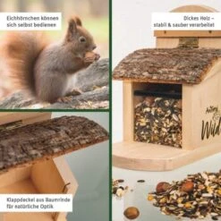 Aniforte Wild Eichhörnchen Futterhaus + 200 G Futter -Tierbedarf Rabatt Geschäft b39419b4706cb8b62024b7d697808c4fccd37b2e 1431210 de DE aa826e57820cda5b85197f64ad759a2ed1d1e0199GoABw