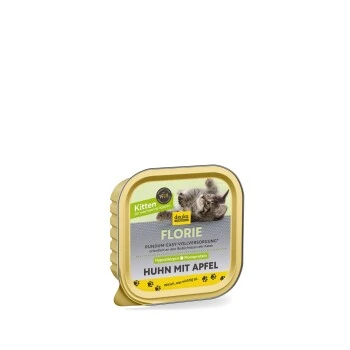 Florie Nassfutter - Kitten Huhn + Apfel 1 Florie Nassfutter - Kitten Huhn + Apfel