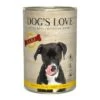 DOG'S LOVE Adult Fleisch Pur B.A.R.F. 6x400g Huhn