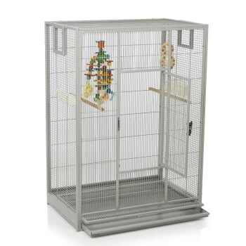 Montana Cages Vogelkäfig Melbourne 80 Hellgrau 8 Montana Cages Vogelkäfig Melbourne 80 Hellgrau – Bild 8