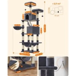 FEANDREA Katzenbaum XXL 206cm Hellgrau Dunkelgrau -Tierbedarf Rabatt Geschäft c6e85993590d27cf8d53e5f02a0932da9cdfbb49 1483563 de DE a155c692ee29d03f2d26a84e7d9d293536e8cc28qxOWEE
