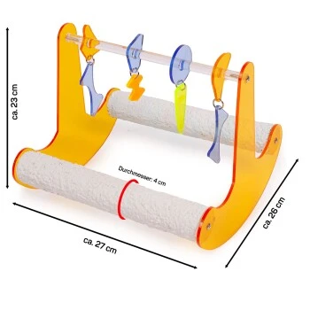HappyBird Vogelspielzeug Rock'n Roll Wippe XL 2 HappyBird Vogelspielzeug Rock'n Roll Wippe XL – Bild 2