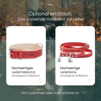 Freudentier Gefüttertes Halsband Aus Leder Rot L 7 Freudentier Gefüttertes Halsband Aus Leder Rot L – Bild 7
