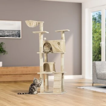 Silvio Design Kratzbaum Marley Beige 8 Silvio Design Kratzbaum Marley Beige – Bild 8