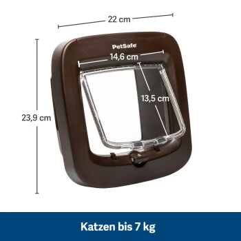 PetSafe Mikrochip-Katzenklappe, Braun 6 PetSafe Mikrochip-Katzenklappe, Braun – Bild 6