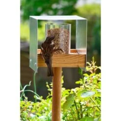 Dobar Vogelfutterhaus Bauhaus II Eiche