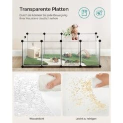 SONGMICS Freigehege Mit Bodenplatten Weiß 1,25 M, 63 Cm, 42 Cm -Tierbedarf Rabatt Geschäft f8c4c92c0fc8b232d124840968c8ff2050b827db 1651633 de DE ed9334a705b1b00cc46278b88cad4092a90ccf64shxmxx