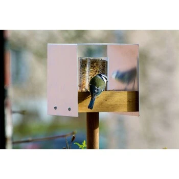 Dobar Vogelfutterhaus Bauhaus II Eiche 3 Dobar Vogelfutterhaus Bauhaus II Eiche – Bild 3